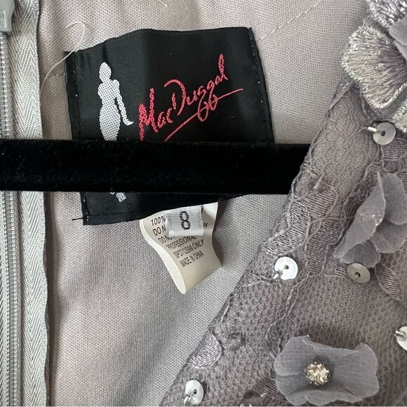 Mac Duggal Floral Embellished Lace A-Line Cocktail Dress NEW Size 8 - Picture 14 of 14